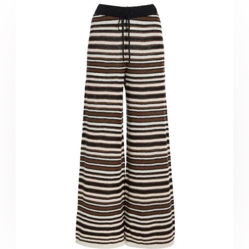 ELCE SWIM AURA KNIT LINEN WIDE LEG PANTS / small